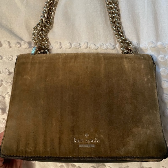 Kate Spade Grey Velvet Bag - Picture 2 of 10